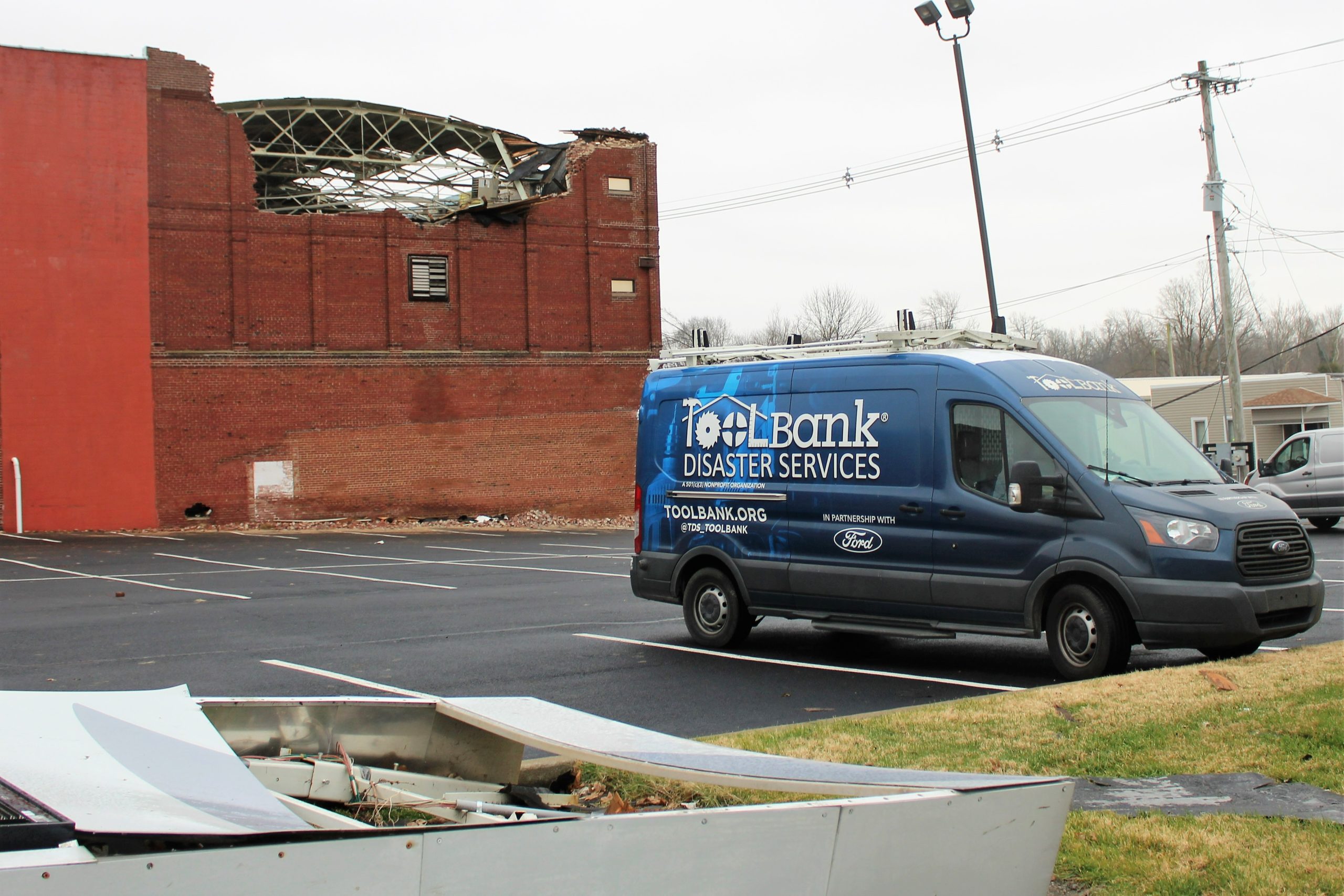 TOOLBANK DISASTER SERVICES DEPLOYMENT MAYFIELD, KY TORNADO ToolBank USA